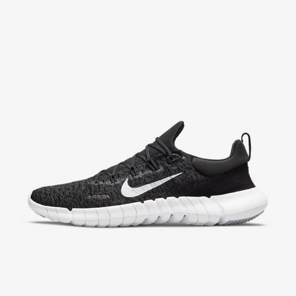 Nike Free Run 5.0 Maantie Miesten Juoksukengät Mustat | NK019ELK