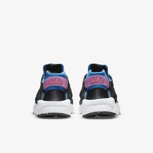 Nike Huarache Run Older Lasten Tennarit Mustat Vaaleansininen Pinkki Minttu | NK601WSC