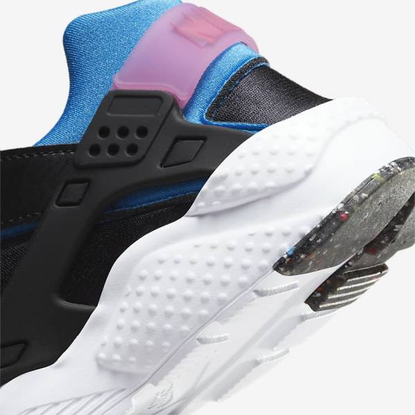 Nike Huarache Run Older Lasten Tennarit Mustat Vaaleansininen Pinkki Minttu | NK601WSC