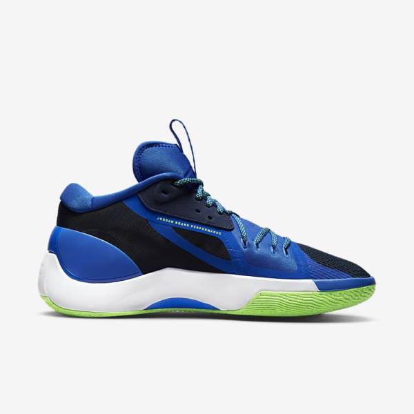 Nike Jordan Zoom Separate Miesten Jordan Kengät Laivastonsininen Sininen Valkoinen Vihreä | NK472GYP