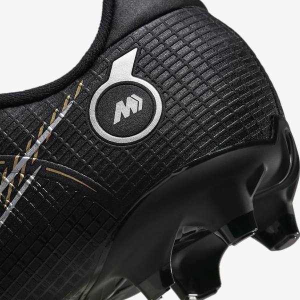 Nike Jr. Mercurial Vapor 14 Academy MG Older Multi-Ground Lasten Jalkapallokengät Mustat Metal Hopea Harmaat Metal Kultaiset | NK827HBV