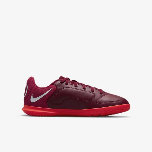 Nike Jr. Tiempo Legend 9 Club IC Older Indoor-Court Lasten Jalkapallokengät Punainen Vaaleanpunainen | NK987XPG