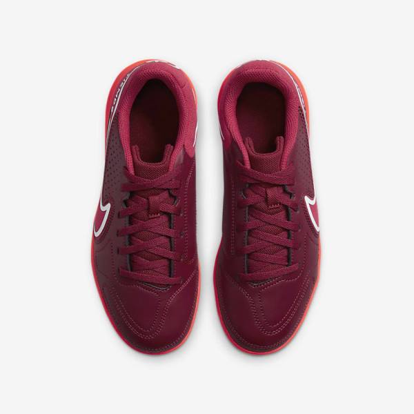 Nike Jr. Tiempo Legend 9 Club IC Older Indoor-Court Lasten Jalkapallokengät Punainen Vaaleanpunainen | NK987XPG