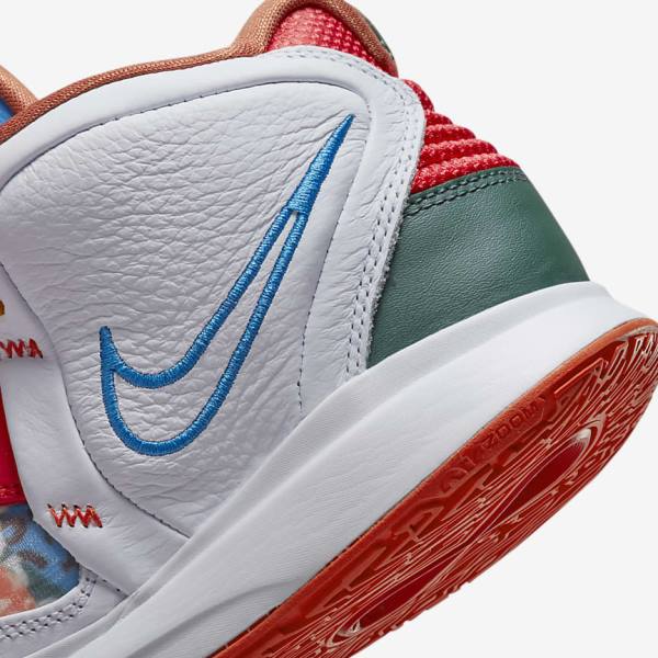 Nike Kyrie Infinity Miesten Koripallokengät Valkoinen Punainen Kultaiset Vaaleansininen | NK256VZJ