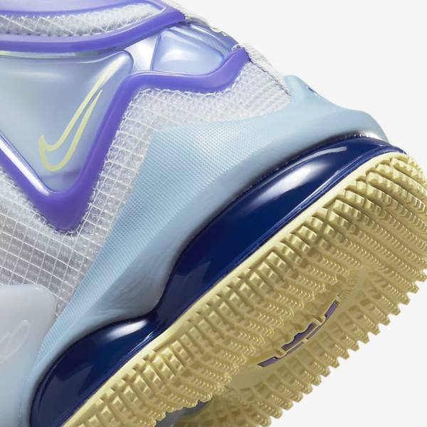 Nike LeBron 19 Older Lasten Koripallokengät Sininen Violetit | NK253RLI