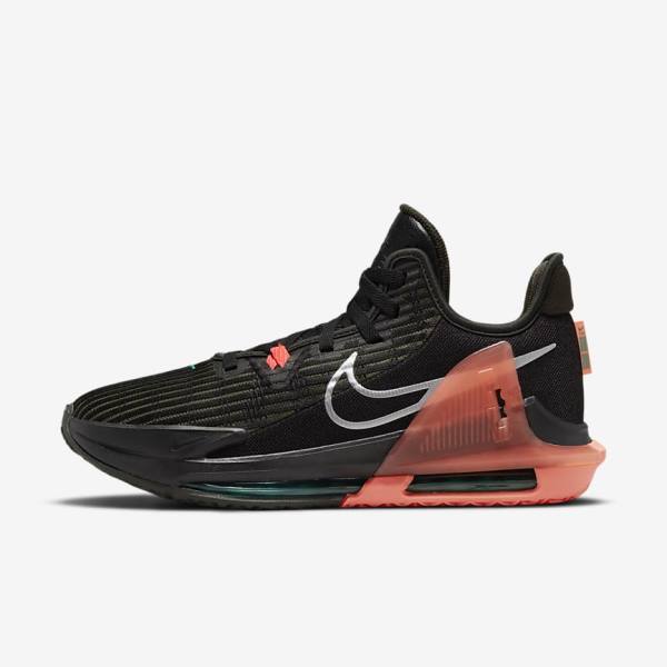 Nike LeBron Witness 6 Miesten Koripallokengät Mustat Punainen Metal Hopea | NK094TJI