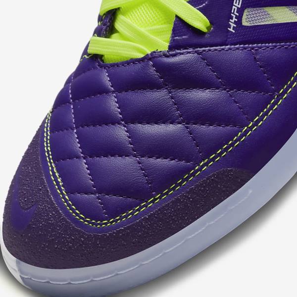 Nike Lunar Gato II IC Indoor Court Miesten Jalkapallokengät Violetit Mustat Valkoinen | NK563EQK