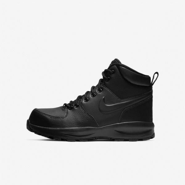 Nike Manoa LTR Older Boot Lasten Tennarit Mustat | NK184WRA