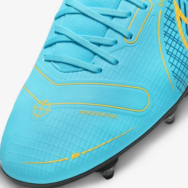 Nike Mercurial Superfly 8 Academy SG-PRO Anti-Clog Traction Soft-Grounds Naisten Jalkapallokengät Sininen Oranssi | NK056VGU