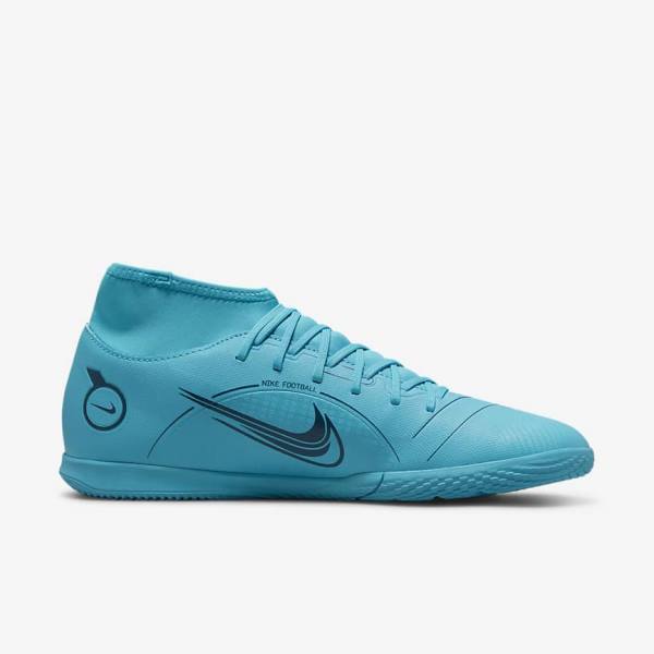 Nike Mercurial Superfly 8 Club IC Indoor Court Miesten Jalkapallokengät Sininen Oranssi | NK164CBX