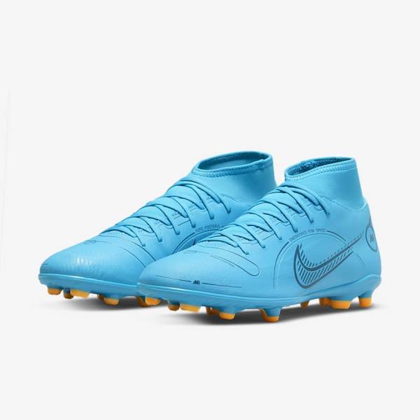 Nike Mercurial Superfly 8 Club MG Multi-Grounds Miesten Jalkapallokengät Sininen Oranssi | NK723OGM