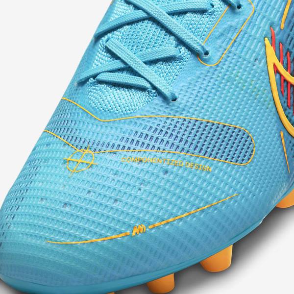 Nike Mercurial Superfly 8 Elite AG Artificial-Grasss Naisten Jalkapallokengät Sininen Oranssi | NK301XPT