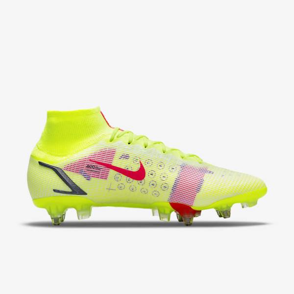 Nike Mercurial Superfly 8 Elite SG-Pro AC Soft-Ground Miesten Jalkapallokengät Mustat Vaaleanpunainen | NK698ZXO