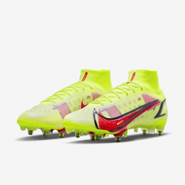 Nike Mercurial Superfly 8 Elite SG-Pro AC Soft-Ground Miesten Jalkapallokengät Mustat Vaaleanpunainen | NK698ZXO