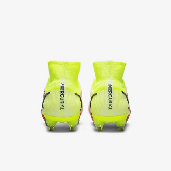 Nike Mercurial Superfly 8 Elite SG-Pro AC Soft-Ground Miesten Jalkapallokengät Mustat Vaaleanpunainen | NK698ZXO