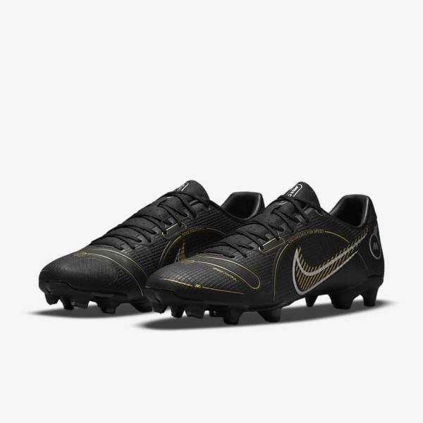 Nike Mercurial Vapor 14 Academy MG Multi-Ground Naisten Jalkapallokengät Mustat Metal Hopea Harmaat Metal Kultaiset | NK417NJG