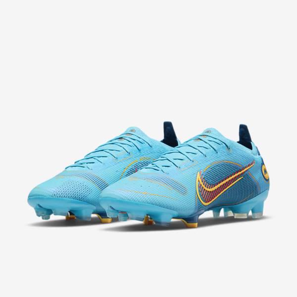 Nike Mercurial Vapor 14 Elite FG Firm-Grounds Naisten Jalkapallokengät Sininen Oranssi | NK235MJK