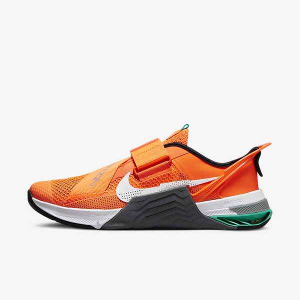 Nike Metcon 7 FlyEase Miesten Treenikengät Oranssi Tummanharmaat Turkoosi Valkoinen | NK015VKH