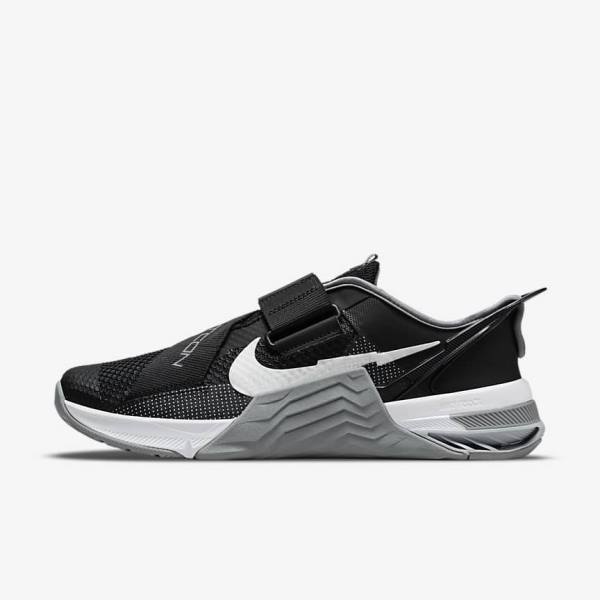 Nike Metcon 7 FlyEase Miesten Treenikengät Mustat Harmaat Valkoinen Platina | NK341BMG