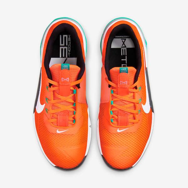 Nike Metcon 7 Miesten Treenikengät Oranssi Tummanharmaat Turkoosi Valkoinen | NK618MRC