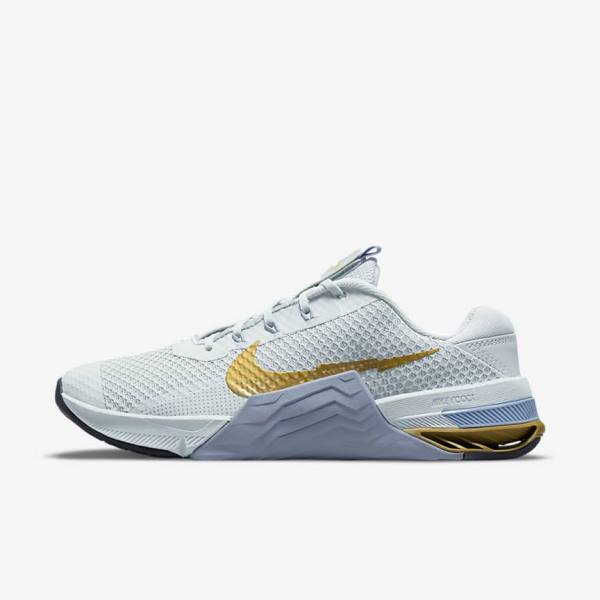 Nike Metcon 7 Naisten Treenikengät Platina Metal Kultaiset | NK362MCT