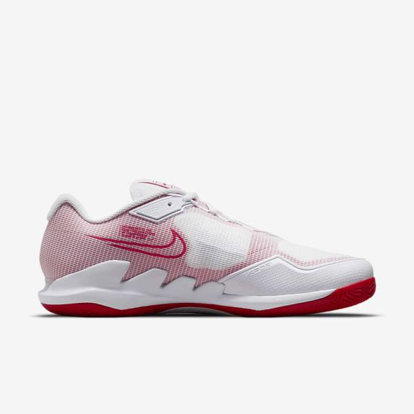 Nike NikeCourt Air Zoom Vapor Pro Clay Court Miesten Tenniskengät Valkoinen Punainen | NK207JXL