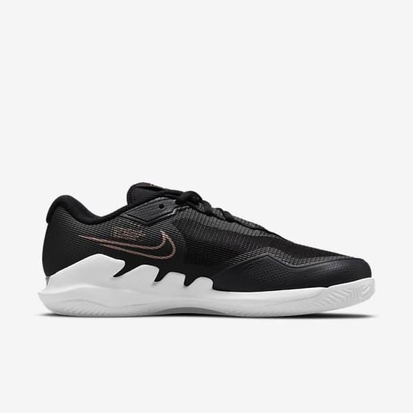 Nike NikeCourt Air Zoom Vapor Pro Clay Court Naisten Tenniskengät Mustat Valkoinen Metal Punainen Ruskea | NK816UTK