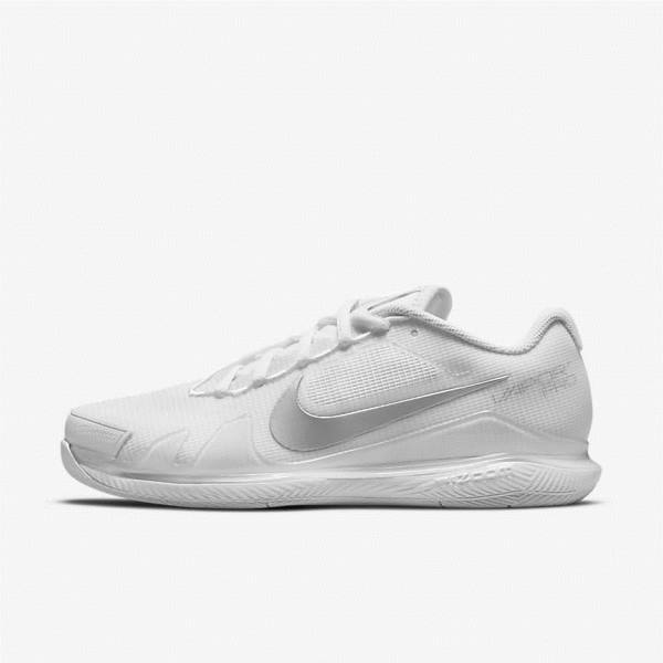 Nike NikeCourt Air Zoom Vapor Pro Hard-Court Naisten Tenniskengät Valkoinen Metal Hopea | NK819TGW