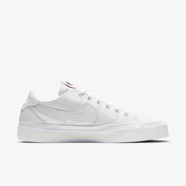 Nike NikeCourt Legacy Canvas Naisten Tennarit Valkoinen | NK724DGQ