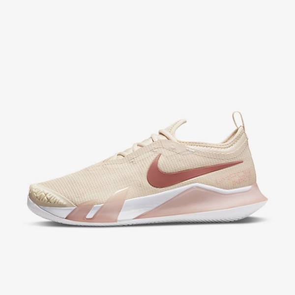 Nike NikeCourt React Vapor NXT Clay Court Naisten Tenniskengät Valkoinen Koralli Punainen | NK708ZHG