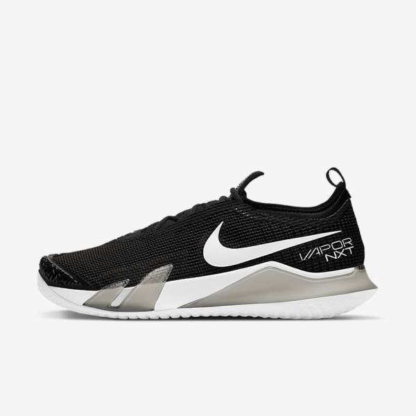 Nike NikeCourt React Vapor NXT Hard-Court Miesten Tenniskengät Mustat Valkoinen | NK812DJQ