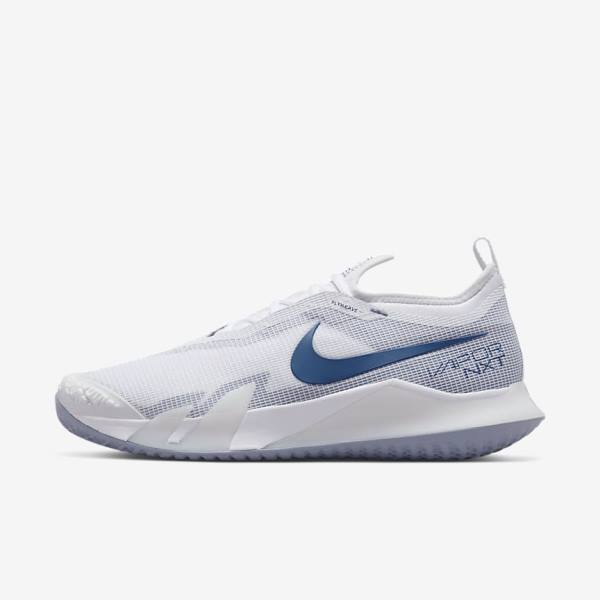 Nike NikeCourt React Vapor NXT Hard-Court Miesten Tenniskengät Valkoinen Laivastonsininen | NK849ZAN