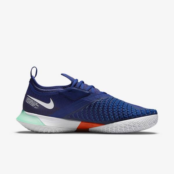 Nike NikeCourt React Vapor NXT Hard-Court Miesten Tenniskengät Kuninkaallinen Sininen Sininen Turkoosi Oranssi Valkoinen | NK942ZIV