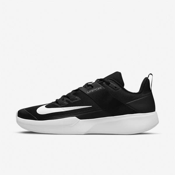 Nike NikeCourt Vapor Lite Clay Court Miesten Tenniskengät Mustat Valkoinen | NK841UEG