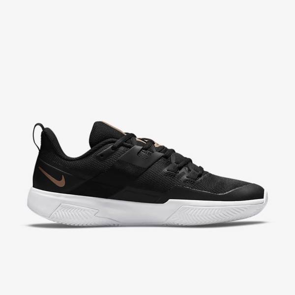 Nike NikeCourt Vapor Lite Clay-Court Naisten Tenniskengät Mustat Valkoinen Metal Punainen Ruskea | NK142ULF