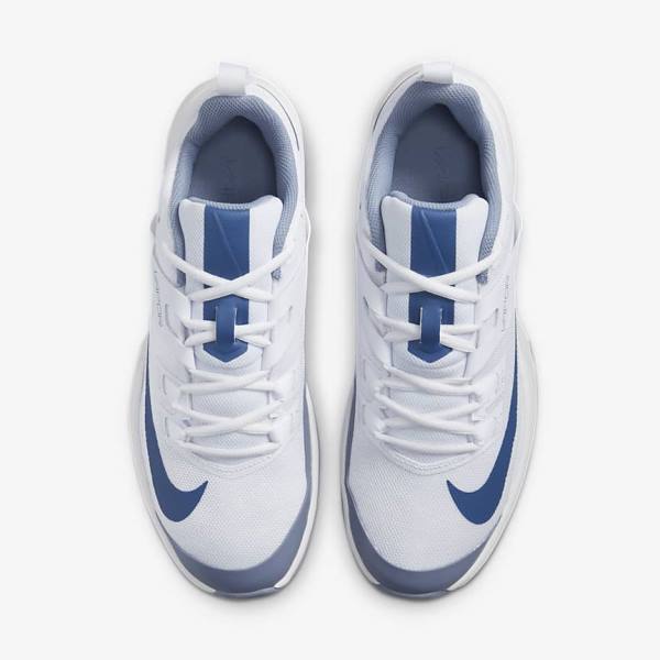 Nike NikeCourt Vapor Lite Hard Court Miesten Tenniskengät Valkoinen Laivastonsininen | NK591VNG