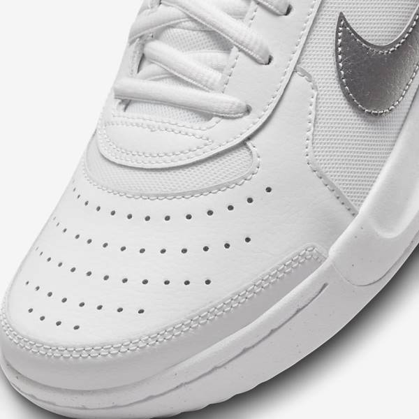 Nike NikeCourt Zoom Lite 3 Naisten Tenniskengät Valkoinen Metal Hopea | NK863RVQ