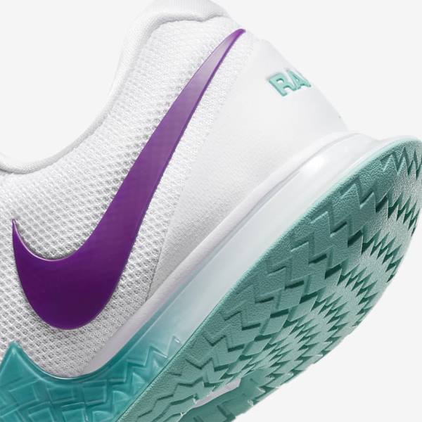 Nike NikeCourt Zoom Vapor Cage 4 Rafa Hard Court Miesten Tenniskengät Valkoinen Turkoosi Punainen Violetit | NK345BHW