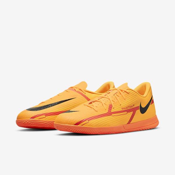 Nike Phantom GT2 Club IC Indoor Court Naisten Jalkapallokengät Oranssi Vaaleanpunainen Mustat | NK690FXY