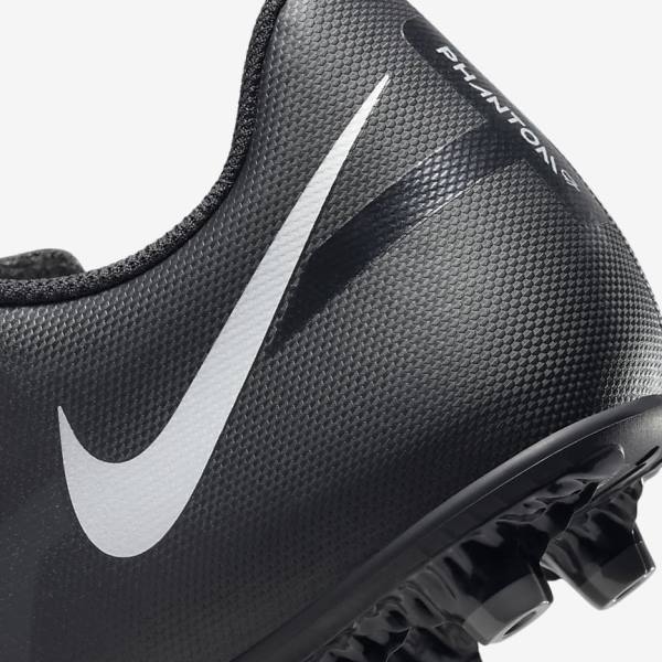 Nike Phantom GT2 Club MG Multi-Ground Naisten Jalkapallokengät Mustat Tummanharmaat Metal Hopea | NK273LFX