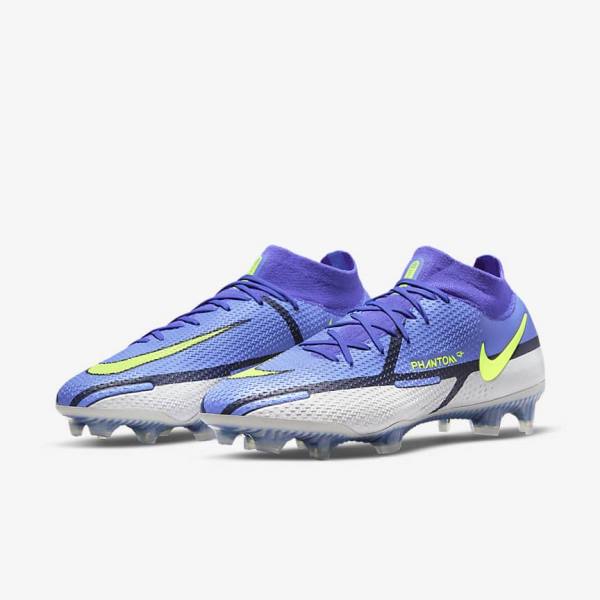 Nike Phantom GT2 Dynamic Fit Elite FG Firm-Ground Naisten Jalkapallokengät Sininen Harmaat | NK124ESV