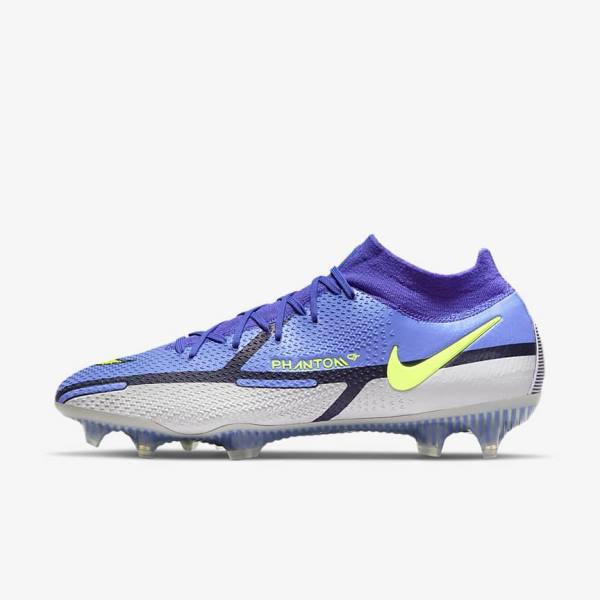 Nike Phantom GT2 Dynamic Fit Elite FG Firm-Ground Naisten Jalkapallokengät Sininen Harmaat | NK124ESV