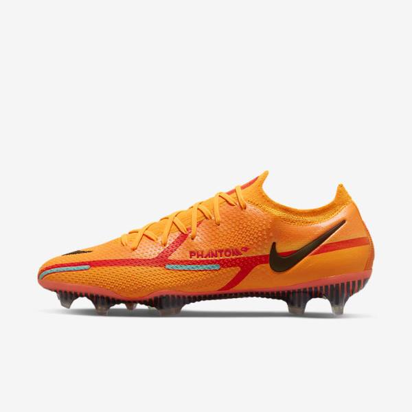 Nike Phantom GT2 Elite FG Firm-Ground Miesten Jalkapallokengät Oranssi Vaaleanpunainen Mustat | NK079QEB