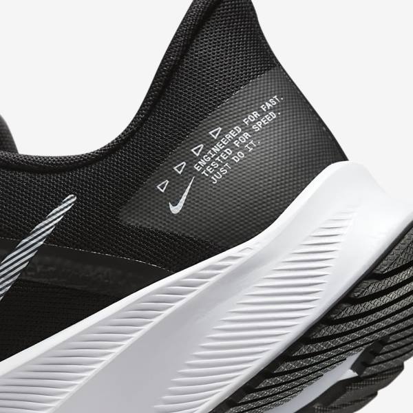 Nike Quest 4 Maantie Miesten Juoksukengät Mustat Tummanharmaat Valkoinen | NK381BVE