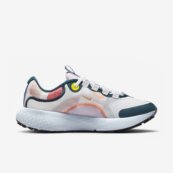 Nike React Escape Run Maantie Naisten Juoksukengät Valkoinen Sininen Mustat Pinkki | NK037NJC