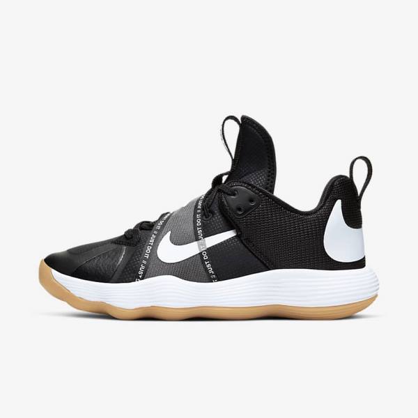 Nike React HyperSet Indoor Court Miesten Treenikengät Mustat Vaaleanruskea Valkoinen | NK185VKC