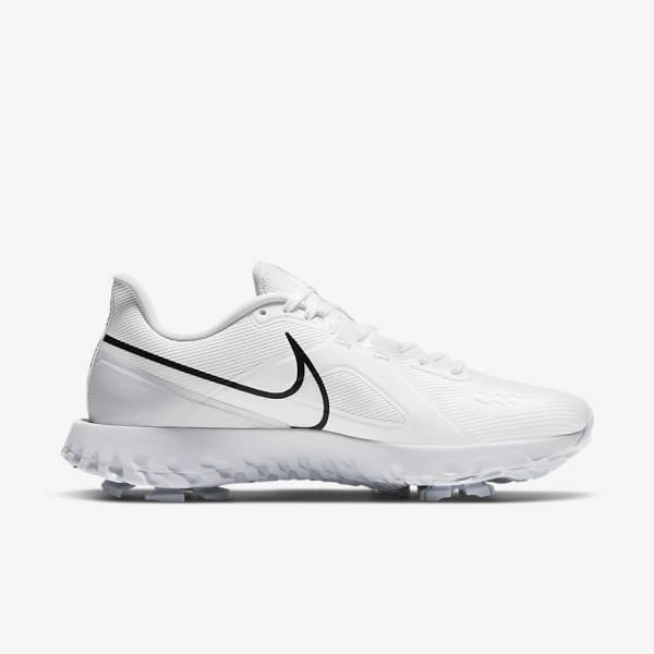 Nike React Infinity Pro Miesten Golfkengät Valkoinen Metal Platina Mustat | NK018OPT