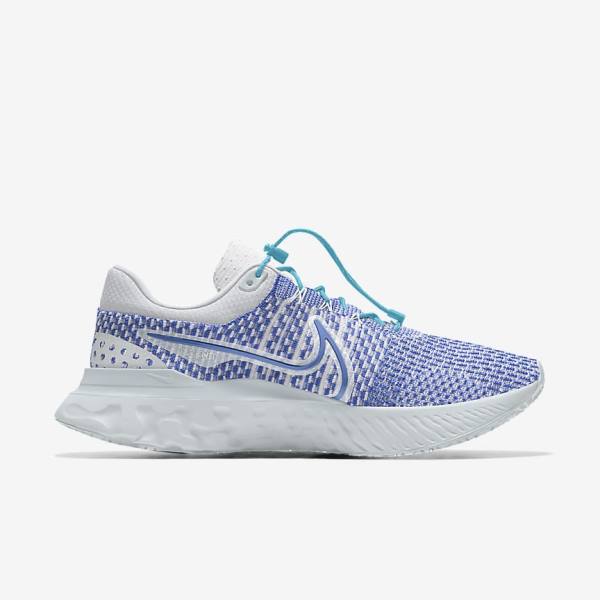 Nike React Infinity Run 3 By You Custom Maantie Naisten Juoksukengät Valkoinen Sininen Valkoinen | NK024YMW