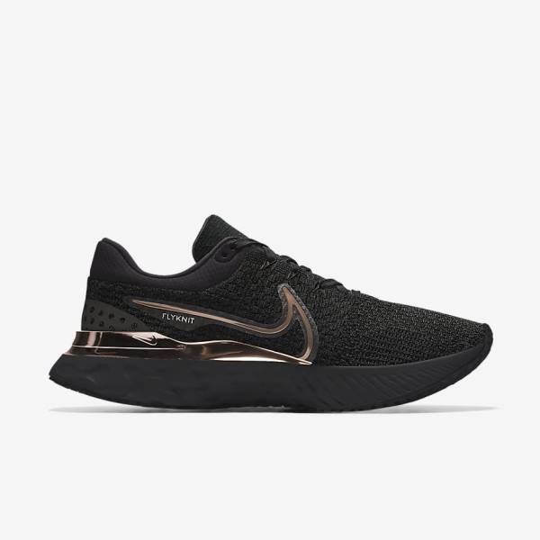 Nike React Infinity Run 3 By You Custom Maantie Miesten Juoksukengät Mustat | NK190DER