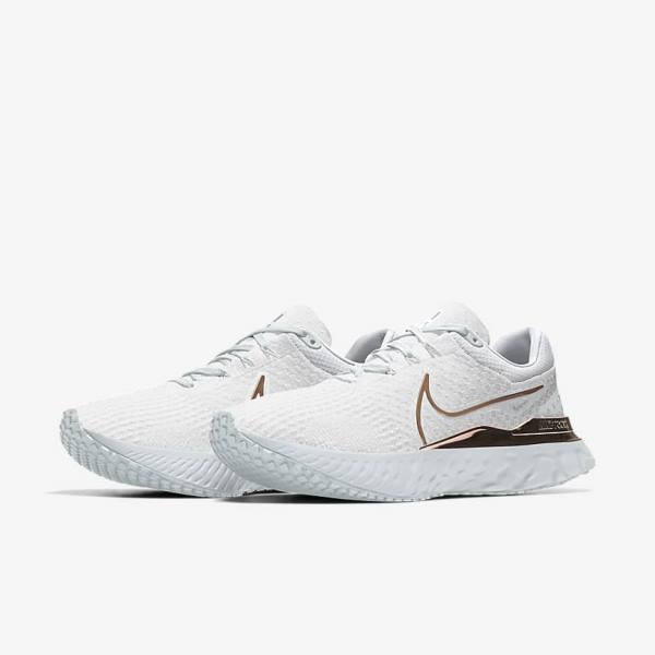 Nike React Infinity Run 3 By You Custom Maantie Naisten Juoksukengät Valkoinen | NK539QZD